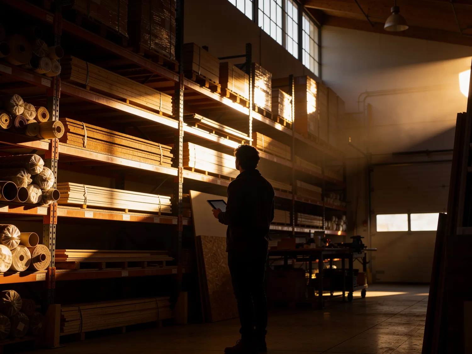 Rustige moderne werkplaats